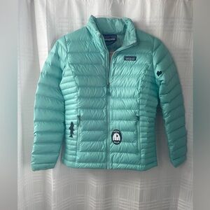 Patagonia Women’s down sweater puffer jacket vjosa green XS